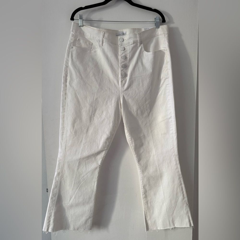 LOFT The Kick Crop High Rise Jeans